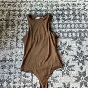 Brown bodysuit